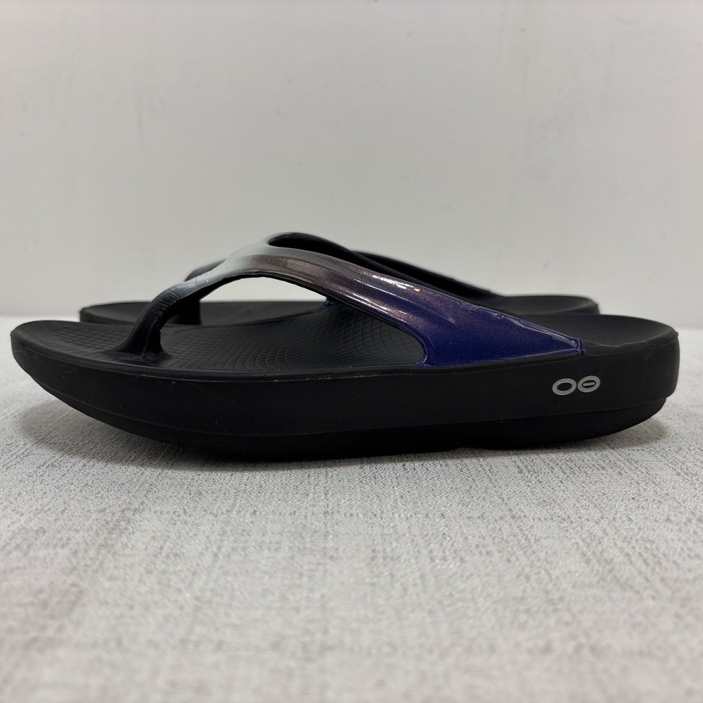 OOFOS‎ OOlala Luxe Thong Sandals Calypso Ombre Women's Size US 7 - Picture 4 of 11